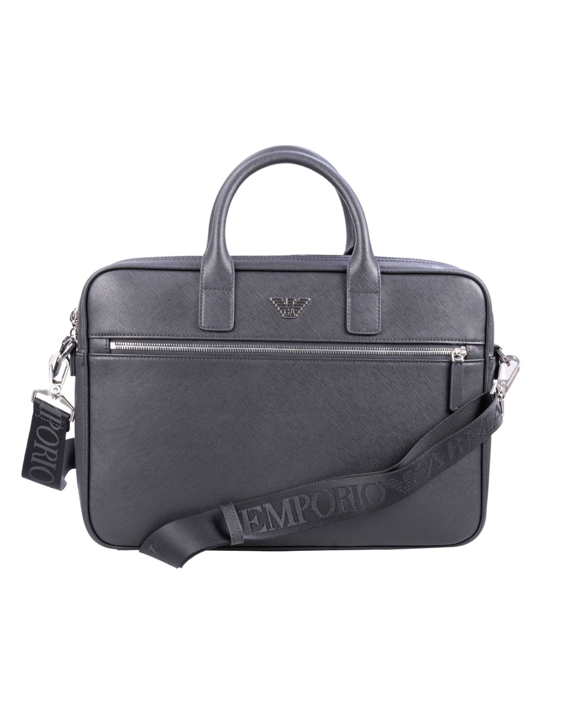 shop EMPORIO ARMANI  Borsa: Emporio Armani borsa business in pelle rigenerata saffiano placchetta aquila ASV.
Pelle rigenerata
Saffiano.
Placchetta aquila.
Doppio manico rigido.
Chiusura con zip.
Tasca frontale con zip.
Tracolla logata removibile.
Fascia di supporto per trolley.
Adatta per custodire: telefono, portafoglio, portacarte, pc da 15 pollici, documenti.
Composizione: 53% Poliammide 47% Poliestere.
Made in China.. Y4P119 Y138E-81072 number 4344796